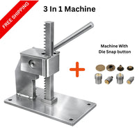 Manual Press 3 In 1 Stamping Machine  || Logo Stamping || Button Snaping || Hole Punching