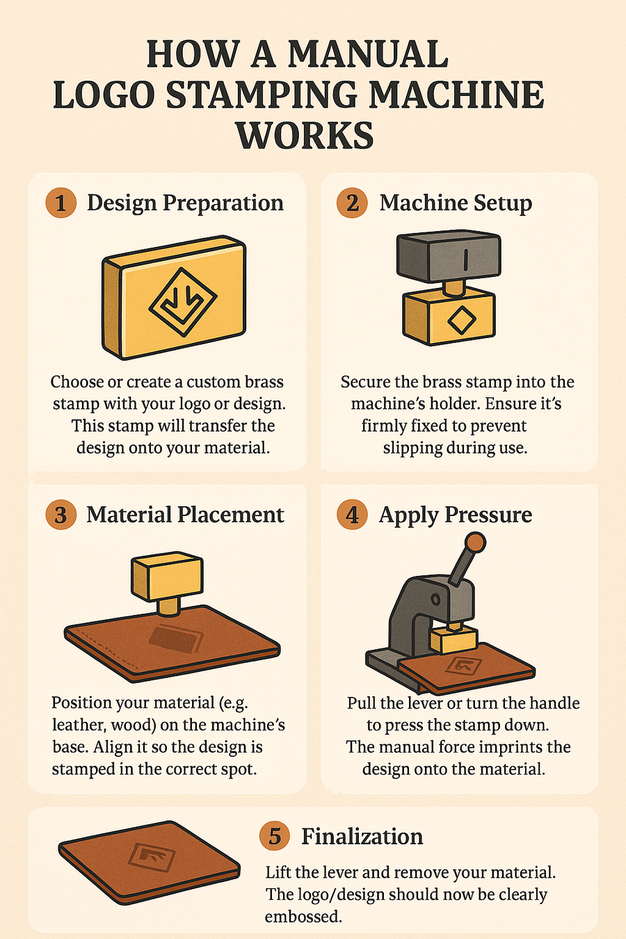 High Grade Manual Logo Stamping Machine