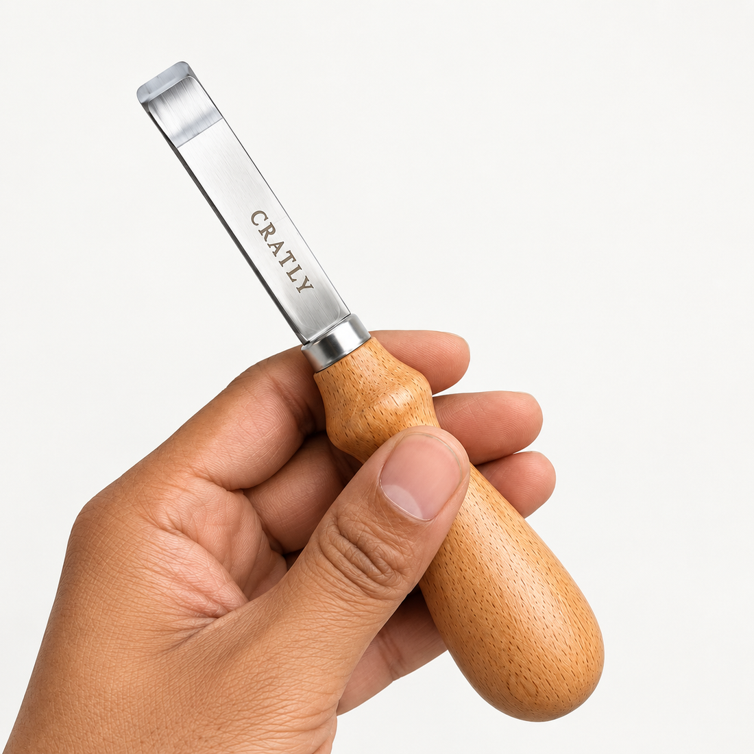Leather Skiving Tool 8mm – Edge Thinning Blade for Belts, Wallets & Leather Craft