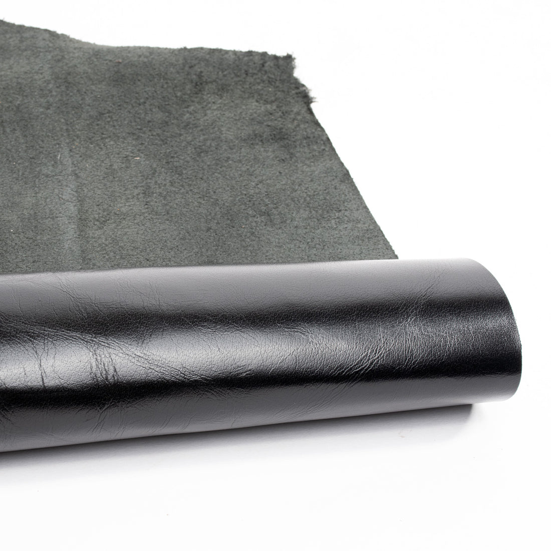 Black sheep smooth leather sheet - Pre cut
