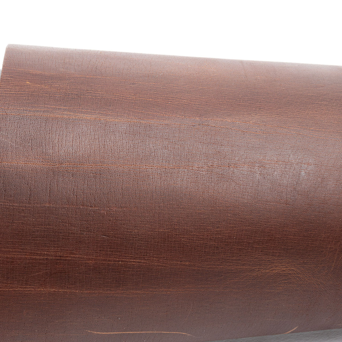 Brown pullup semi-hard veg tanned leather- Pre cut