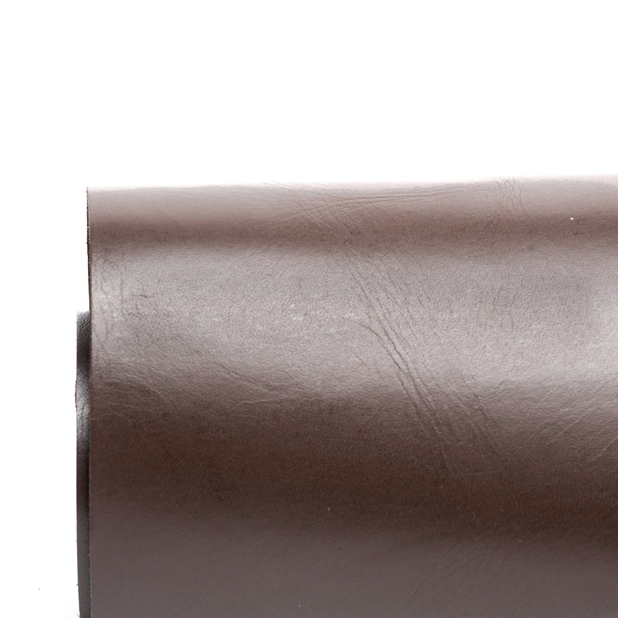 chocolate brown chrome tanned leather sheet - Pre cut