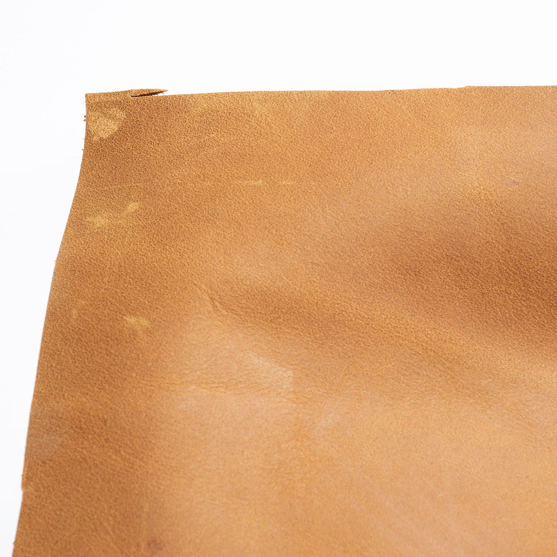 Yellow-brown distress leather sheet - Pre cut