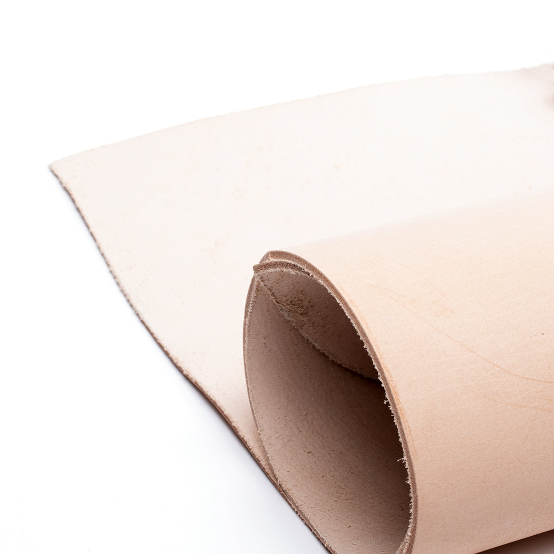 Veg tanned leather sheets - Natural