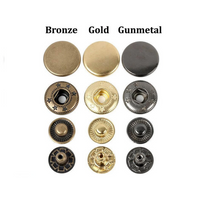 50 Sets Brass Material Fashion Spring Metal Snaps1